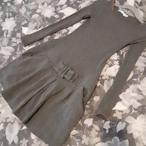 Sister Sam long sleeve ribbed knit dress girls sz 10